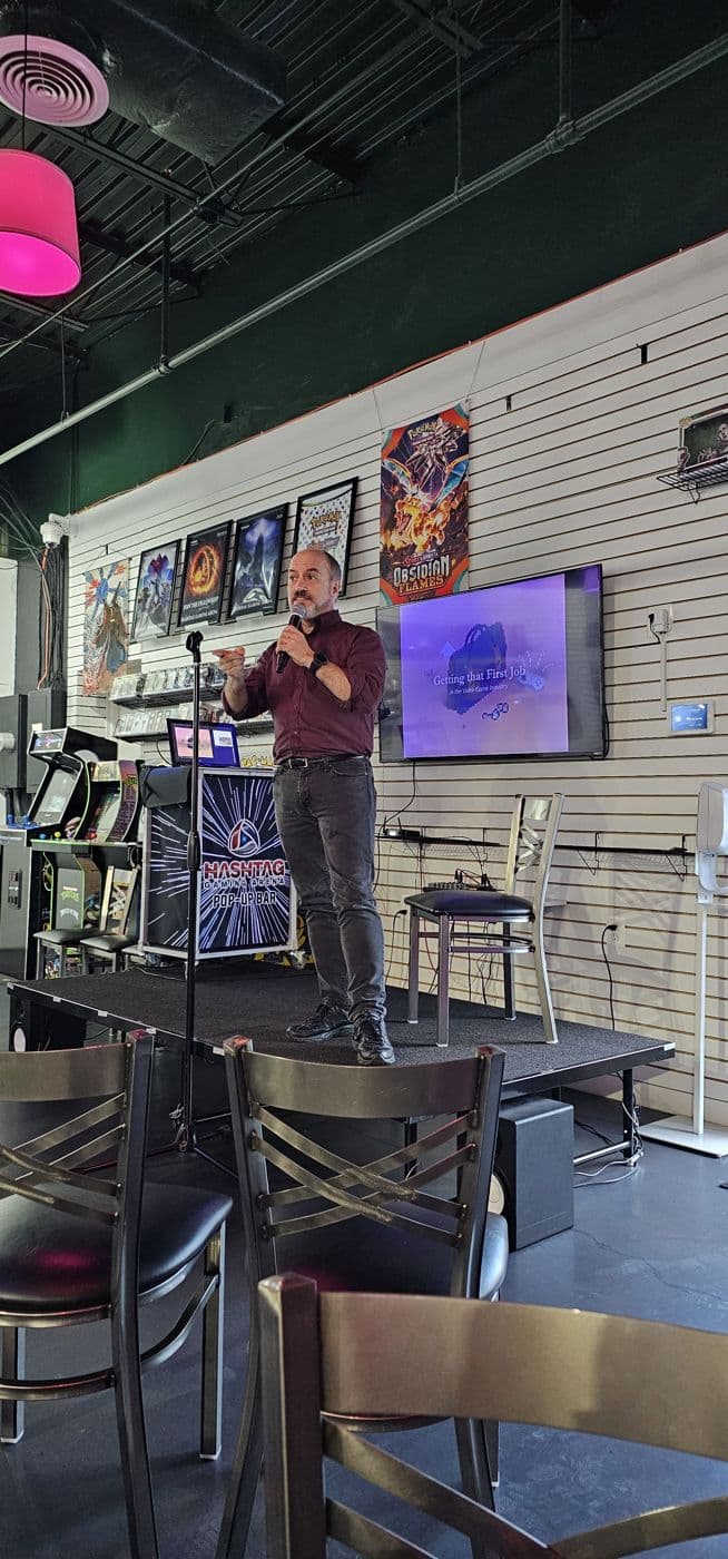 A developer talk at the 2023 Indie Series